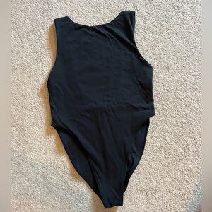 Garage brand new boat neck low back bodysuit